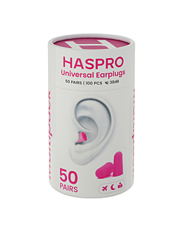 Haspro Tube, Stopery do uszu piankowe, Kolor r&oacute;żowy