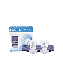 Haspro Baby Earmuffs Boy Nauszniki ochronne dla dzieci w wieku 0-3 lat, Niebieskie, 1 szt.