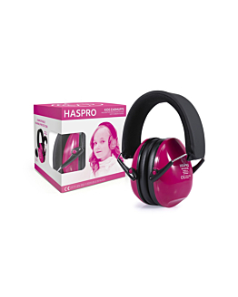 Haspro Kids Earmuffs Girl Nauszniki ochronne dla dzieci od 3 lat, Różowe  1szt
