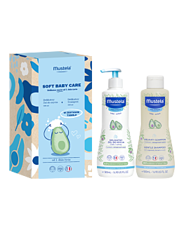 Mustela Set Soft Baby Care: Gel detergente delicato + Shampoo delicato