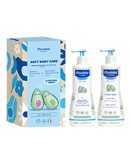 Mustela Set Soft Baby Care: Gel detergente delicato + Latte corpo Hydra Bebe