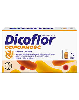 Dicoflor Odporność, Suplement diety zawierający żywe kultury bakterii, Płyn