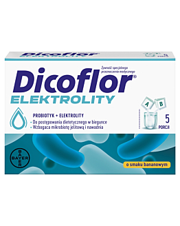 Dicoflor Elektrolity Proszek do sporządzania zawiesiny doustnej, 5 porcji (10 sasz.)