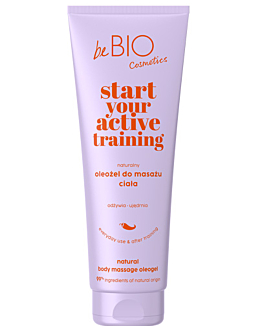 BeBio Active Cosmetiqs Start Your Active Training Naturalny Oleożel do masażu ciała