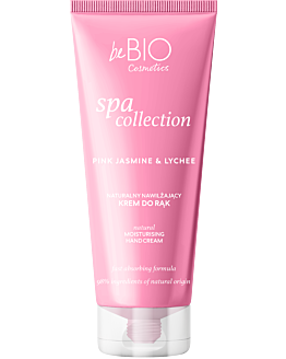 BeBio Spa Collection Naturalny nawilżający krem do rąk Pink Jasmine & Lychee 