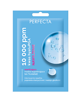 Perfecta 10 000 ppm Acido hyaluPGA Maschera idratante riempitiva in tessuto