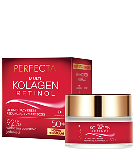 Perfecta Multikolagen + Retinol Przeciwzmarszczkowy krem na dzień i na noc, 50+ 