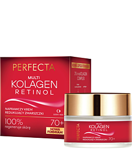Perfecta Multikolagen + Retinol Przeciwzmarszczkowy krem na dzień i na noc, 70+