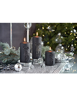Artman Candles Jeleń - Świeca zapachowa, parafinowa APL WM F17 czarny 1 szt. 