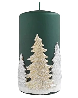 Artman Candles Świeca zapachowa Zimowe drzewka Kolor zielony, Rozmiar średni