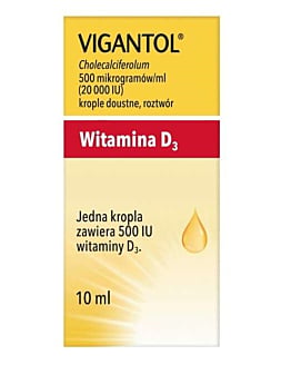 Vigantol 20 000 j.m./ml Krople doustne, 10 ml