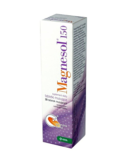 Magnesol 150, Suplement diety zawierający magnez, Tabletki musujące