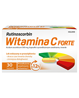 Rutinoscorbin Witamina C Forte 500 mg Kapsułki o przedłużonym uwalnianiu