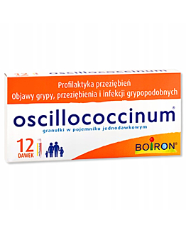 Boiron Oscilloccinum granulki w poj. jednodawkowym 12 poj. x 1szt.