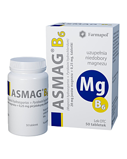 ASMAG B6 20 mg + 0,25 mg tabletki