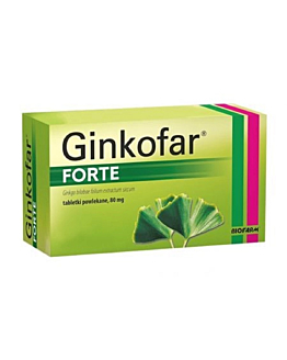 Ginkofar Forte 80 mg, tabletki powlekane, 60 szt.