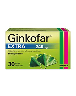 Ginkofar Extra 240 mg 30 tabl. powl.