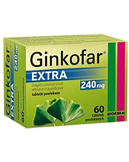 Ginkofar Extra 240 mg, tabletki powlekane, 60 szt.
