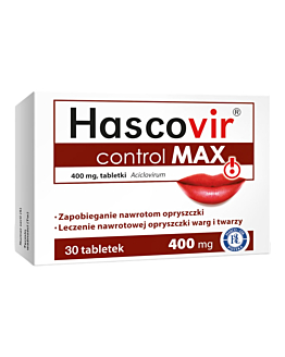 Hascovir control MAX 400 mg, 30 tabl.