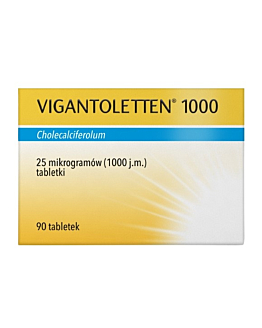 Vigantoletten 1000 tabletki 1000 j.m. (0,025 mg) Tabletki