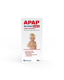 Apap Dla Dzieci Forte Zawiesina doustna Smak malinowy 40 mg/ml 
