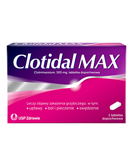 Clotidal Max 500 mg Tabletki Dopochwowe