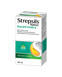 Strepsils Natur Kaszel mokry Syrop, 100 ml