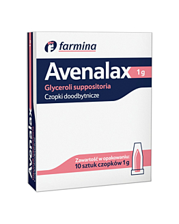 Avenalax Czopki glicerynowe 1 g, 10 szt.