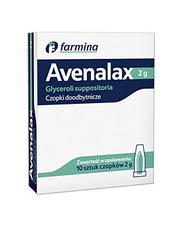 Avenalax Czopki glicerynowe 2 g, 10 szt.