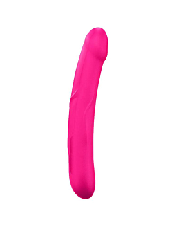 Marc Dorcel Real Sensation L silikonowe podwójne realistyczne dildo Magenta