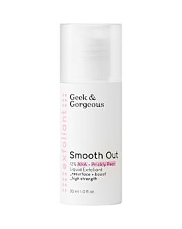 Geek & Gorgeous Smooth Out Silny eksfoliator z 12% kwasami AHAi kojącą opuncją figową