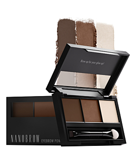 Nanobrow Paleta cieni do brwi z rozświetlaczem, Medium