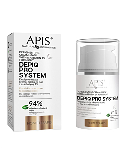 APIS Depiq Pro System depigmentująca kremo-maska na noc z α-arbutyną 1%, 50ml