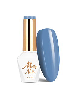 MollyNails Blue Sky Clear Blue Lakier Hybrydowy UV LED Nr 113 8 g