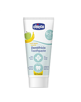 Chicco Toothpaste pasta do zębów bez fluoru o smaku jabłkowo-bananowym 6-24m, 50ml