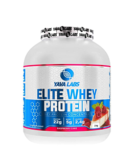 Yava Labs Elite Whey Protein Białko serwatkowe smak malinowe ciasto