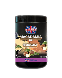 Ronney Macadamia Oil Professional Mask Restorative wzmacniająca maska do włosów suchych i osłabionych, 1000ml