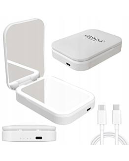 Gashio  Kosmetyczne Podświetlane Bezprzewodowe z Powerbank 5000 mAh 2w1