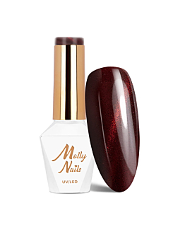 MollyNails Reds Cat Eye Red Lakier Hybrydowy UV LED Nr 235 8 g