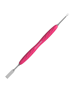Staleks Uniq 11 Type 1 Gummy Kopytko Do Manicure z Silikonową Rękojeścią Popychacz Płaski Prosty i Pierścień
