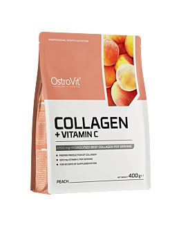 OstroVit Kolagen + Witamina C 400 g o smaku brzoskwiniowym