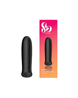 So Divine Rechargeable Wonder Bullet Vibrator - Black