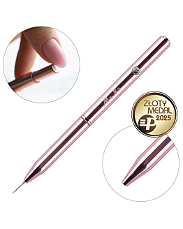 MollyNails Pro Art Liner Long Rose Gold Pędzelek Do Zdobień Automatyczny 11 mm