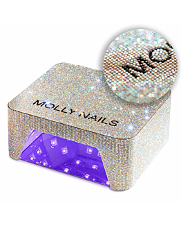 Molly Nails V9BAT Lampa LED/UV Do Paznokci Lakierów Hybrydowych Żeli i Akrylożeli Bezprzewodowa Z Cyrkoniami 36W