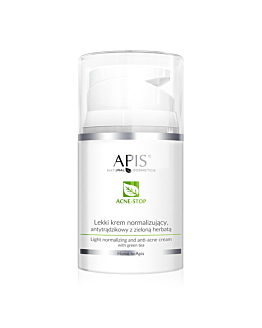 APIS Acne-Stop lekki krem normalizujący antytrądzikowy z zieloną herbatą, 50ml