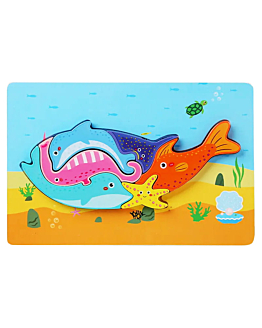 Habarri Puzzle drewniane - Delfin