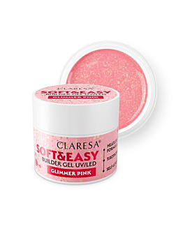 Claresa Soft&Easy Builder Gel żel budujący Glimmer Pink, 90g