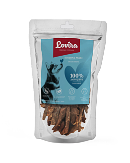 Lovira Smaczki dla Psa jagnięcina paski 80 g