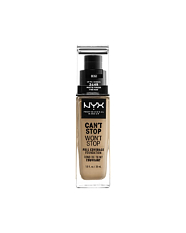 NYX Professional MakeUp Can't Stop Won't Stop kryjący podkład w płynie Beige, 30ml