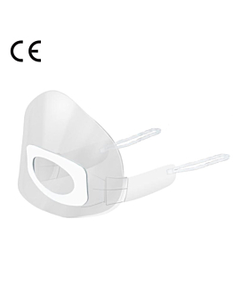 Allepaznokcie Mouth Shield Mini Osłonka Kosmetyczna Na Usta i Nos Przezroczysta Nieparująca 5 szt. S/M